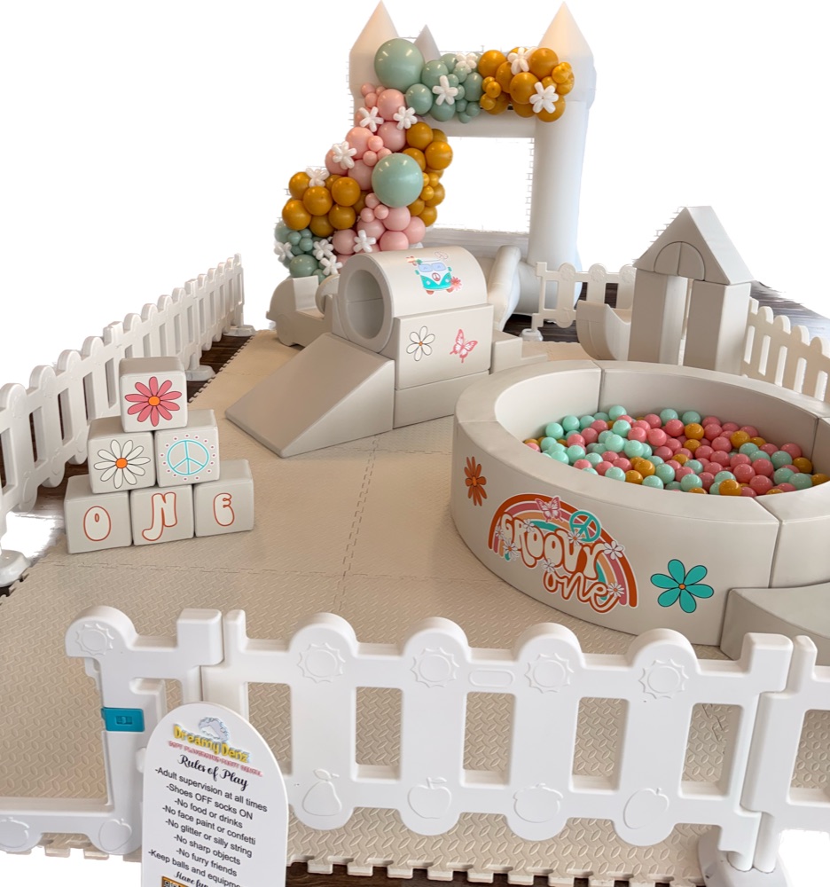 Deluxe Dreamy Denz indoor soft play and bounce house combo